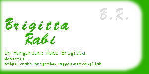 brigitta rabi business card